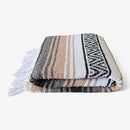 Traditional Handwoven Mexican Blanket, Large Falsa Serape - Soft & Durable - Vibrant Beach, Picnic, Yoga & Camping Mat - Lightweight Boho Throw 70"x50" (Haze) by CozyNest Decor