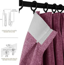 Extra Wide 100% Blackout Linen Textured Curtains - Room Dividers, W200 x L84 (1 Panel), Pinch Pleat Drapes for Living Room, Full Light Block Out Drapery for Sliding Door, Lilac by CozyNest Decor