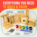 DIY Wood Building Kits, STEM Woodworking Kit for Kids, Creative Fun Craft Projects, Great Gift for Boys & Girls (Candy Dispenser, 1-Pack) by TinyTreasures Baby Boutique