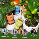 Terracotta Self Watering Spikes, 4 Pack Self Watering Planter Insert, Vacation Plant Slow Release Watering Devices for Indoor Outdoor Plants, Big Head by GreenHaven Gardens