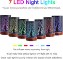 Essential Oils Diffuser for Home,150ML Aromatherapy Diffuser,Birthday Gifts for Women mom,Metal Cool Mist Humidifier with 7 Colors Lights Waterless Auto Off Air Diffusers(Tree) by TinyTreasures Baby Boutique