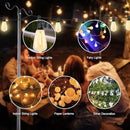 Lightdot Outdoor String Light Poles, 9FT Metal Patio Light Poles Post for Outside with Fork for Outside Hanging Backyard Garden, Deck Lighting Stand for Parties, Wedding, Halloween Decor -3Pack by GreenHaven Gardens