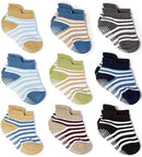 Zaples Baby Non Slip Grip Ankle Socks with Non Skid Soles for Infants Toddlers Kids Boys Girls by TinyTreasures Baby Boutique