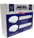 Expansion Pack - White - 2 Straight Tracks and 2 Trays. Does not Work Without the Lazy Susan Revolution Full Set (Sold Separately). by CozyNest Decor