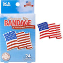 BioSwiss Bandages, American Flag Shaped Self Adhesive Bandage, Latex Free Wound Care, Fun First Aid Kit Supplies for Kids and Adults, 24 Count by TinyTreasures Baby Boutique