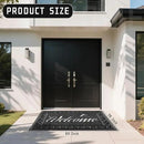 Yimobra Welcome Mat, Heavy Duty Sturdy Door Mats for Home Entrance Outdoor Indoor, Front Doormat for Outside Patio Floor Entry Porch Garage Office, Waterproof, Low Profile, 60 x 36, Black by CozyNest Decor
