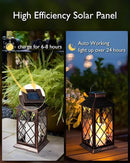 Homemory Solar Lanterns Outdoor Waterproof Hanging with Flickering Flameless Candles, 2 Pack 13'' Garden Outdoor Lantern Decorative for Patio Front Porch Backyard Balcony Cabin Outside(Antique Copper) by GreenHaven Gardens