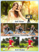 Digital Camera, Camkory FHD 1080P Kids Camera 44MP Point and Shoot Digital Cameras with 32GB SD Card, 16X Zoom, Two Batteries, Lanyard, Compact Small Camera for Kids Boys Girls by TinyTreasures Baby Boutique