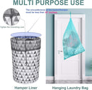 Mesh Laundry Bags, 24" x 36", Heavy Duty with Reinforced Handles, Foldable & Portable, Drawstring Closure, 3-Pack, Mixed Colors by TinyTreasures Baby Boutique