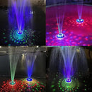 Floating Water Fountain with Underwater Lights, Rechargeable Battery Powered Pump Outdoor, 2 Modes Sprinkler Waterfall fountain for Inground Above Ground Pool, Pond-1PC by GreenHaven Gardens