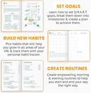 Undated Daily Planner – 1-Year B5 Productivity Organizer with Two-Page Weekly Spread, Goal Setting, Habit Tracker, Weekly & Monthly Pages – Hardcover Time Management Notebook (Orange) by TinyTreasures Baby Boutique
