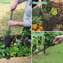 Garden Tool Set,5 Pieces Stainless Steel Heavy Duty Gardening Tool Set with Extendable Long Handle, Include Trowel, Cultivator, Hand Weeder, Pruning Shears, Gardening Gift for Women Kids Men by GreenHaven Gardens