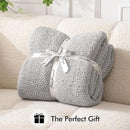 MIULEE Light Grey Super Soft Throw Blanket for Couch, Cozy Fluffy Warm Throws Knit Blankets for Sofa, Bed, Chair, Living Room, Camping, Picnic, 50 x 60 inch by CozyNest Decor