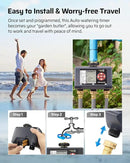 DEWENWILS Sprinkler Timer 3 Zone, Water Hose Garden Irrigation Timer with 4 Programmable Procedure and Low Battery Warning, Repeat Watering over Period, Faucet Controller with Rain Delay Mode for Lawn by GreenHaven Gardens