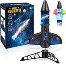 Rocket Launcher for Kids -200 Feet of Flight Altitude, Auto Electric Rocket Toys with Safe Parachute, Outdoor Summer Yard Toys Christmas Birthday Gifts for Boys & Girls Age 6 7 9 10 12 8-13 Years Old by TinyTreasures Baby Boutique