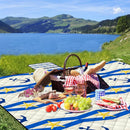 Poedist Extra Large Picnic Blanket Waterproof,80"x 80"Foldable Machine Washable Beach Blanket,Outdoor Blanket for 6-8 Adults,Suitable for Indoor Crawling,Park Beach,Camping,Hiking,Family Travel(Boat) by TinyTreasures Baby Boutique
