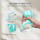 Breastmilk Storage Bags(50 Count)，8oz Milk Storage Bags for Breastfeeding，BPA Free with Easy Pour Spout, Self Standing, for Refrigeration and Freezing Blue by TinyTreasures Baby Boutique