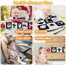 High Contrast Baby Toys for Newborn Infant 0-6 Months Montessori Tummy Time Black and White Sensory Crinkle Toys 0-3 3-6 Months Soft Books Carseat Toys for Baby Boys Girls Easter Basket Stuffers Gifts by TinyTreasures Baby Boutique