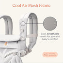 Ergobaby Omni Classic Baby Carrier Newborn to Toddler - Breathable Baby Carriers for Summer - All-Position Carrier with Lumbar Support (7-45 Pounds), Mesh, Oxford Blue by TinyTreasures Baby Boutique