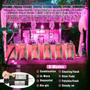 100 LED Pink String Lights, 33ft Pink Christmas Lights Outdoor 8 Modes Clear Wire, Plug in Waterproof Twinkle Fairy Lights for Bedroom Indoor Wedding Christmas Decorations by GreenHaven Gardens