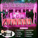 300 LED Pink String Lights, 99ft Pink Christmas Lights Outdoor 8 Modes Clear Wire, Plug in Waterproof Twinkle Fairy Lights for Bedroom Indoor Wedding Christmas Party Decorations by GreenHaven Gardens