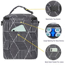 Breastmilk Cooler Bag with Ice Pack Fits 4 Baby Bottles Up to 9 Ounce Insulated Baby Bottle Bag Breast Milk Cooler on The Go with Strap Baby Bottle Cooler Bag for Nursing Mom Daycare or Travel by TinyTreasures Baby Boutique