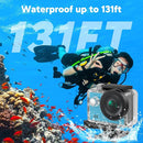 AKASO EK7000 4K30FPS 20MP WiFi Action Camera with EIS Ultra HD 131FT Waterproof Underwater Camera Remote Control 4X Zoom Support External Microphone by TinyTreasures Baby Boutique