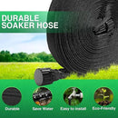Lefree Soaker Hose 50 FT for Garden Irrigation, Soaker Hose for Lawn and Flower Beds, 2024 Upgraded Flat Soaker Hose Saves 80% Water, Flexible Durable Drip Hose for Trees, Shrubs.(25FT*2Pack)