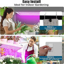 LED Grow Lights for Indoor Plants Full Spectrum,600LEDs Full Spectrum Red Bule Grow Lights for Under Cabinet Plant, Grow Lamp with 3/6/12H Timer,6 Dimmable Levels,Grow Lights for Shelves 4 Panel by GreenHaven Gardens