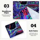 BVBOX Astronaut Space Blacklight Tapestry 79"x59", UV Reactive Astronaut Electronic Piano Universe Galaxy Planet Glow in Dark Music Tapestries, Black Light Neon Upright Poster Wall Hanging Backdrop Decor for Bedroom Living Room by CozyNest Decor