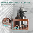 Veken Shower Caddy 6-Pack, No Drilling & Rustproof, Waterproof Adhesive Shelves Rack with Soap Holder, Large Capacity Bathroom Organizers and Storage, Wall-Mounted Kitchen & Home Decor by CozyNest Decor