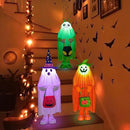 32" Front Porch Light up Halloween Figure Décor, Kit Standing Trick or Treat Indoor and Outdoor Decorations-Alien by CozyNest Decor