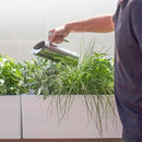 Glowpear Self Watering Planter Box - 23.6", White - UV Stable, Scalable Wall Mounts Plant Pot with Water Gauge, Indoor Outdoor for Vegetables, Flowers, Herbs, and Succulents, Gardening by GreenHaven Gardens