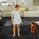 Extra Large Shag Rug, 9x12 Ultra Soft Indoor Modern Area Rugs for Living Room, Non-Skid Modern Nursery Rugs, Fluffy Carpet for Boy and Girls Room Dorm Home Decor Aesthetic, Black by TinyTreasures Baby Boutique