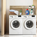 Royxen 2-Tier Washer Dryer Countertop,19.5"H Wood Washer and Dryer Topper with Shelf,Laundry Countertop Over Washer and Dryer, Universal Fit for Laundry Room Organization (White Oak, 54"W X 27.5"D) by CozyNest Decor