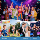 Rechargeble Bubble Machine, 270° Automatic-Rotating, 38000 Big Bubbles/min, 1000ml Large Bubble Tank, 2200mAh Battery, Bubble Maker for Kids Toddlers, Parties, Wedding, Birthday, Outdoor, White by TinyTreasures Baby Boutique