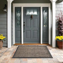 Mibao Front Door Mat Outside Entrance, Durable Outdoor Indoor Mat, Low Profile Heavy Duty Doormat, Non-Slip, Traps Dirt and Moisture, Easy Clean Patio Porch Entryway Mat, 17" x 29.5", Brown by CozyNest Decor
