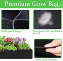 POILKMNI Fabric Raised Garden Bed, 232 Gallon 8 Grids Plant Grow Bags 8x4x1ft Large Garden Grow Bed Bags for Growing Herbs, Flowers and Vegetables by GreenHaven Gardens