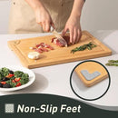 Bamboo Cutting Board Set Non Slip Feet with Holder Over Sink Kitchen Gadgets Seller 2025 First Apartment Must Haves Things Stuff Accessories House Warming Decor Housewarming Hostess Host Gifts by CozyNest Decor