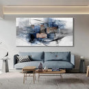 Mofutinpo Black and Blue Wall Art Decor - Abstract Wall Art - Canvas Wall Art for Living Room, Bedroom, Office - Modern Black and White Paintings,Blue and Grey Wall Decor, Artwork and Pictures for Wall 29×58 by CozyNest Decor