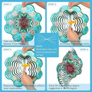 Wind Spinner Mandala Lucky Firework,12inch Hanging Wind Spinner Lucky Gifts for Women/Mother/Grandma/Father/Mom/Wife,Outdoor&Indoor Garden Decorations Yard Art Christmas Ornament by GreenHaven Gardens