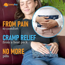 SunnyBay Small Microwave Heating Pad, Microwavable Versatile Heated Neck and Shoulder Wrap for Back Pain and More, Moist Heat Cotton-Fleece Pad, 6x11 Inches, Whispy and Royal Flower, Pack of 2 by CozyNest Decor