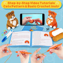Crochet Kit for Beginners, 2PCS Cat Crochet Animal Kit with Step-by-Step Video Tutorials, Beginner Crochet Kit for Adults, Crochet Starter Kit for Kids, Learn to Crochet, Stuffed Animal Knitting Kit by TinyTreasures Baby Boutique