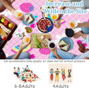 Extra Large Picnic Blanket Waterproof,80"x 80"Foldable Machine Washable Beach Blankets,Outdoor Blanket for 6-8 Adults, Picnic Mat Suitable for Indoor Crawling,Park Beach,Camping,Hiking, Travel(Pink) by TinyTreasures Baby Boutique