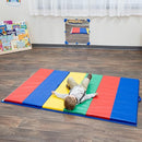 Children's Factory Rainbow Folding Gym Mat, 4' x 6', CF321-145, Toddler and Baby Preschool Activity Floor Mat, Kids Soft Play Equipment for Playroom by TinyTreasures Baby Boutique