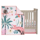 Lambs & Ivy Enchanted Safari Leopard/Lemur Jungle 3-Piece Baby Crib Bedding Set by TinyTreasures Baby Boutique