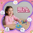 Flower Bouquet Art Craft Kit, Poke DIY Creative Activity Kit with with 6 Flowers & 6 Light Strings, Mess-Free Fun for Girls & Boys, Fun & Educational Kids Craft Gift for Girls Boys Ages 4, 5, 6, 7, 8+ by TinyTreasures Baby Boutique