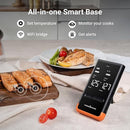 Wireless Bluetooth Smart Meat Thermometer: Standalone Base, Smart WiFi Thermometer with Sub-1G, 6 Sensors NIST Certified Accuracy, 2 Probes, for BBQ, Grill, Oven, Smoker, Rotisserie by TinyTreasures Baby Boutique