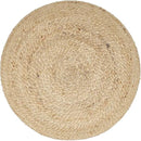 REDEARTH · Jute Circular Pouf Ottoman - Braided Pouffe Accent Sitting Round Footrest for Living Room, Bedroom, Nursery, kidsroom, Patio, Gym; 100% Jute Set of 2 (19.5"x19.5"x14"; Jute Natural) by CozyNest Decor