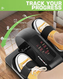 FUNMILY Under Desk Elliptical Machine, Large LCD Ellipse Leg Exerciser as Seen on TV, While Sitting for Seniors/Adults, 100% Pre-Assembled Exercise Equipment with Remote & Magnetic Storage by CozyNest Decor